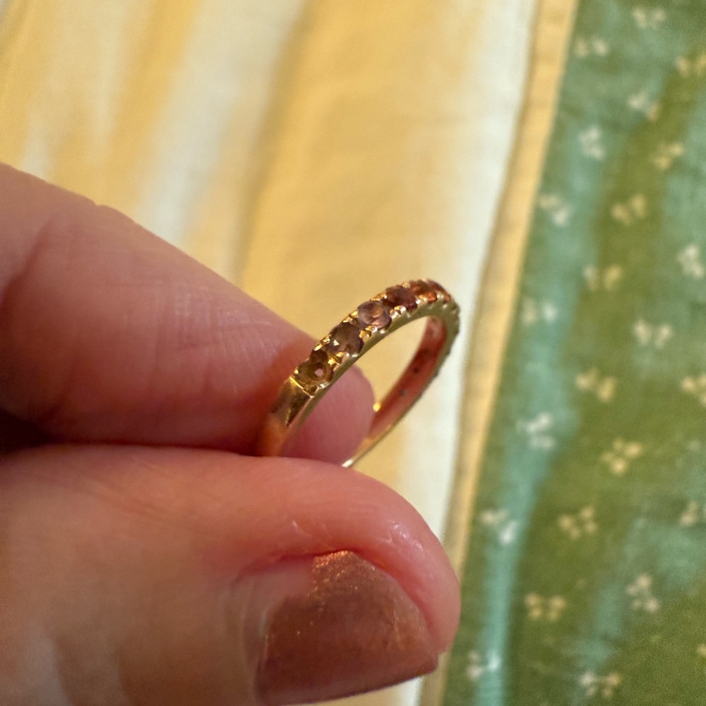 Catbird Sofia Zakia Rainbow Stardust Ring + Bonus Matching Rainbow Band Size 3.5 - Picture 6 of 11